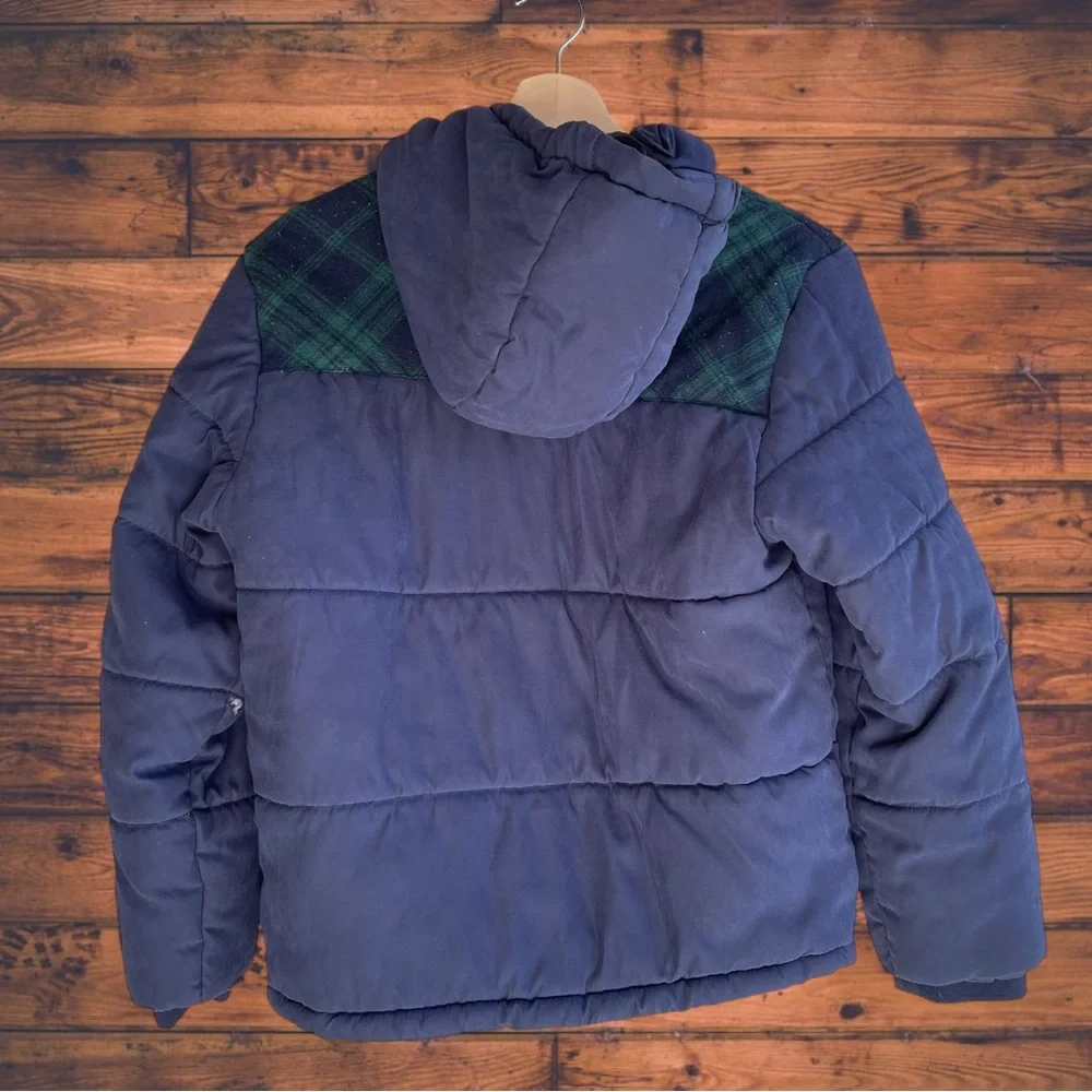 5 for $25🔥Rothschild Green Plaid Navy Puffer Jacket Boys Large‎ (14)